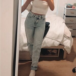 Stylish Light Blue Women's Jeans